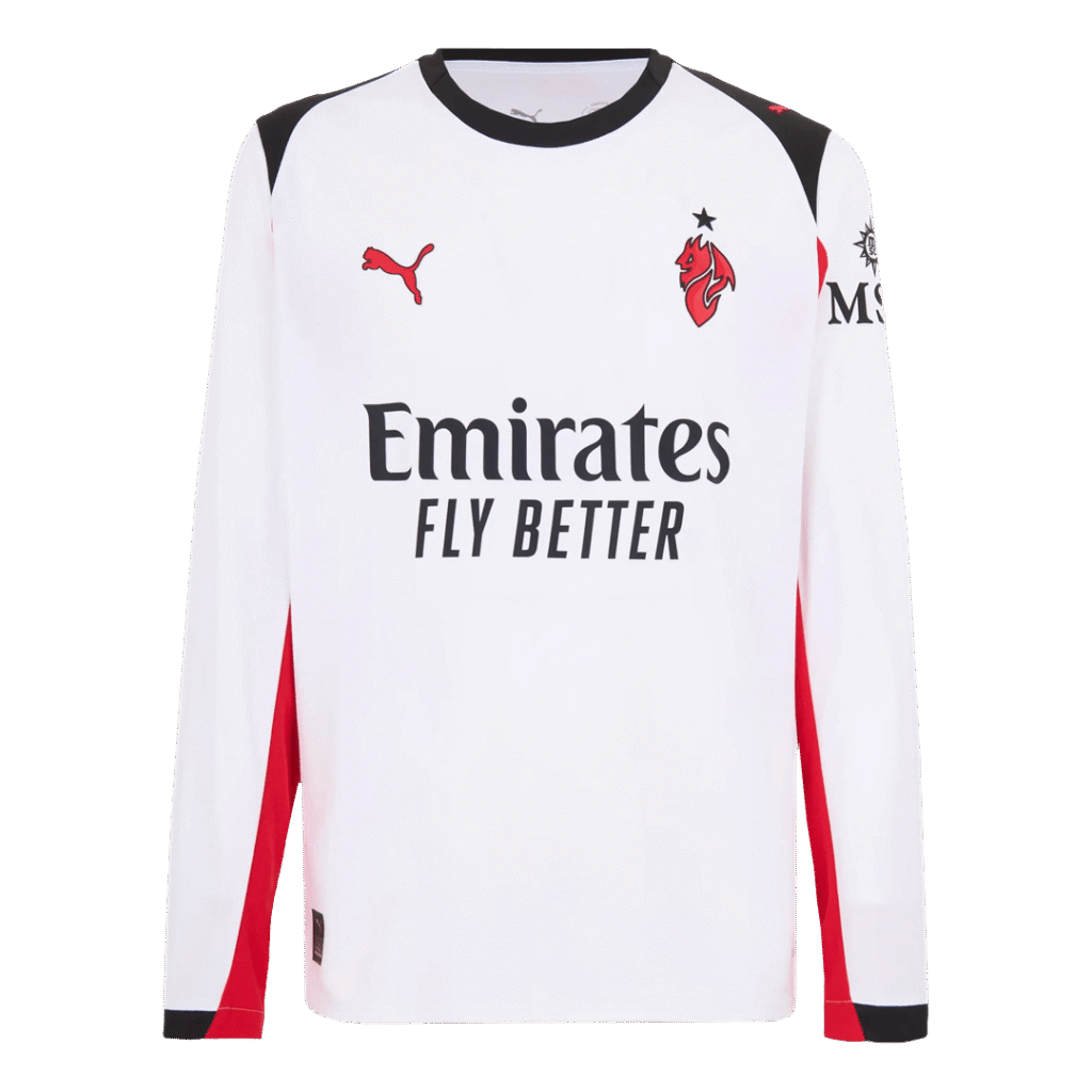 AC Milan Away Long Sleeve Soccer Jersey 2025/26