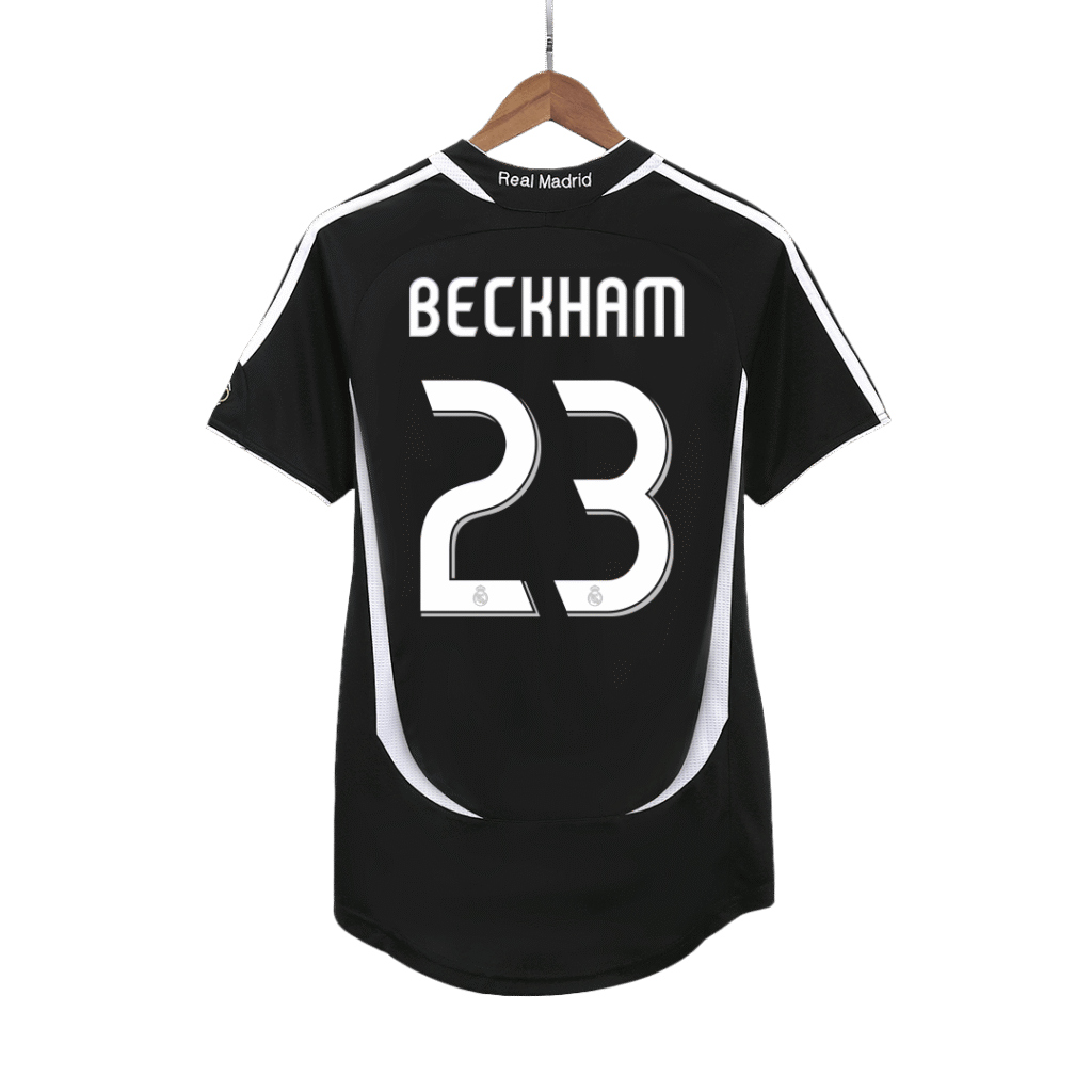 BECKHAM #23 Real Madrid Retro Jersey Away Soccer Shirt 2006/07