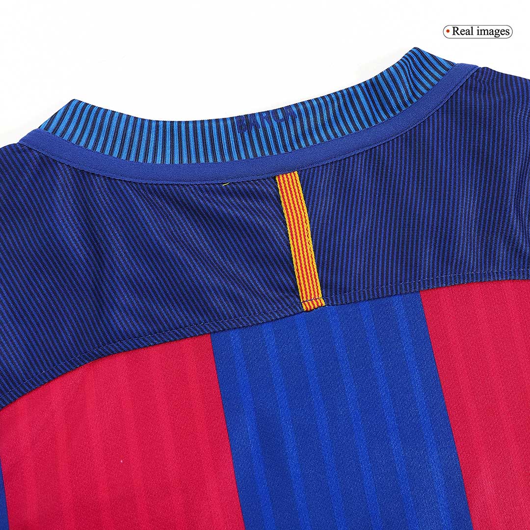 Retro 2016/17 Barcelona Home Soccer Jersey - Image 2