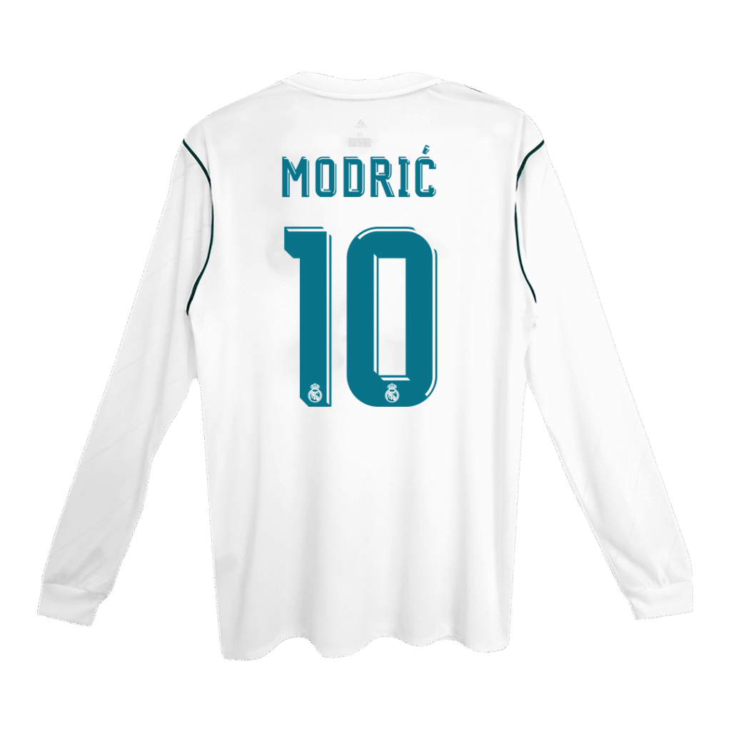 Retro Jersey MODRI? #10 Real Madrid Retro Jersey Home Soccer Shirt 2017/18