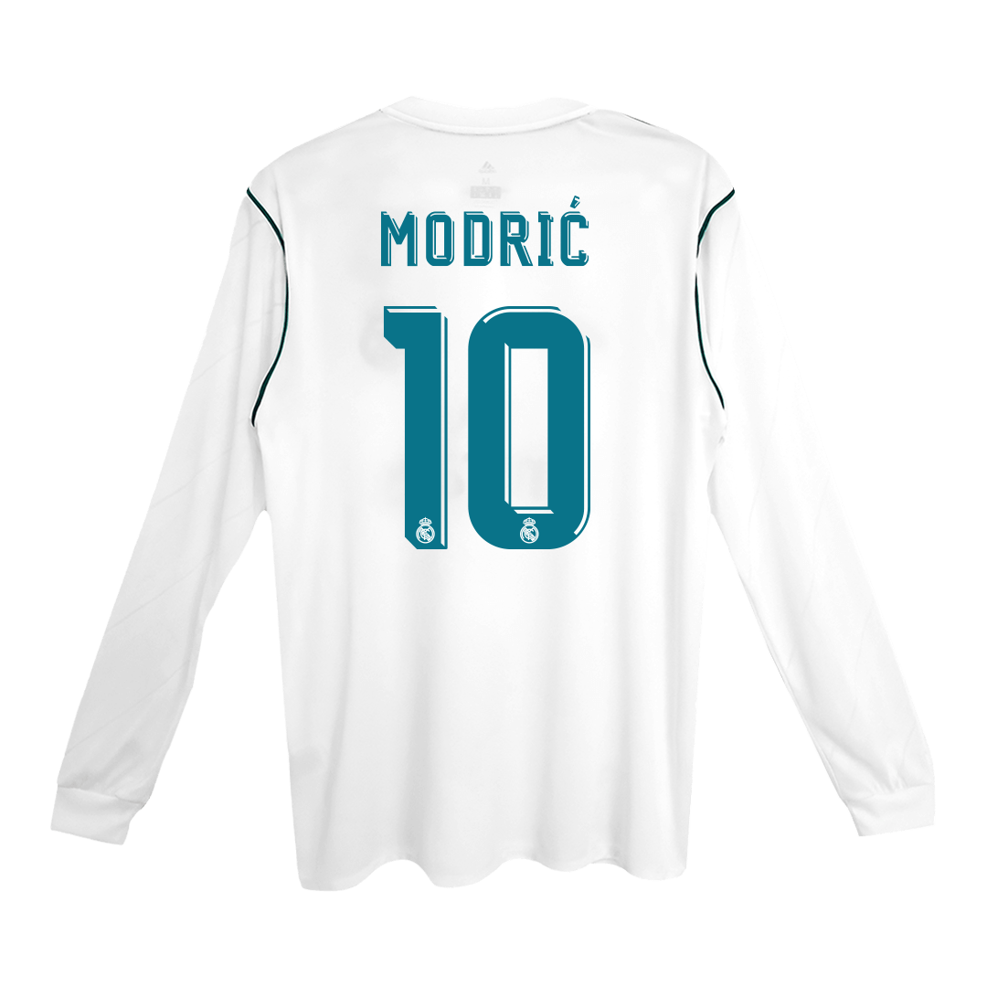 Retro Jersey MODRI? #10 Real Madrid Retro Jersey Home Soccer Shirt 2017/18
