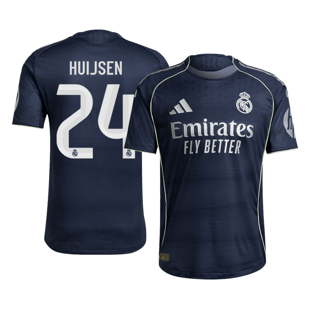 HUIJSEN #24 Real Madrid Away Authentic Soccer Jersey 2025/26
