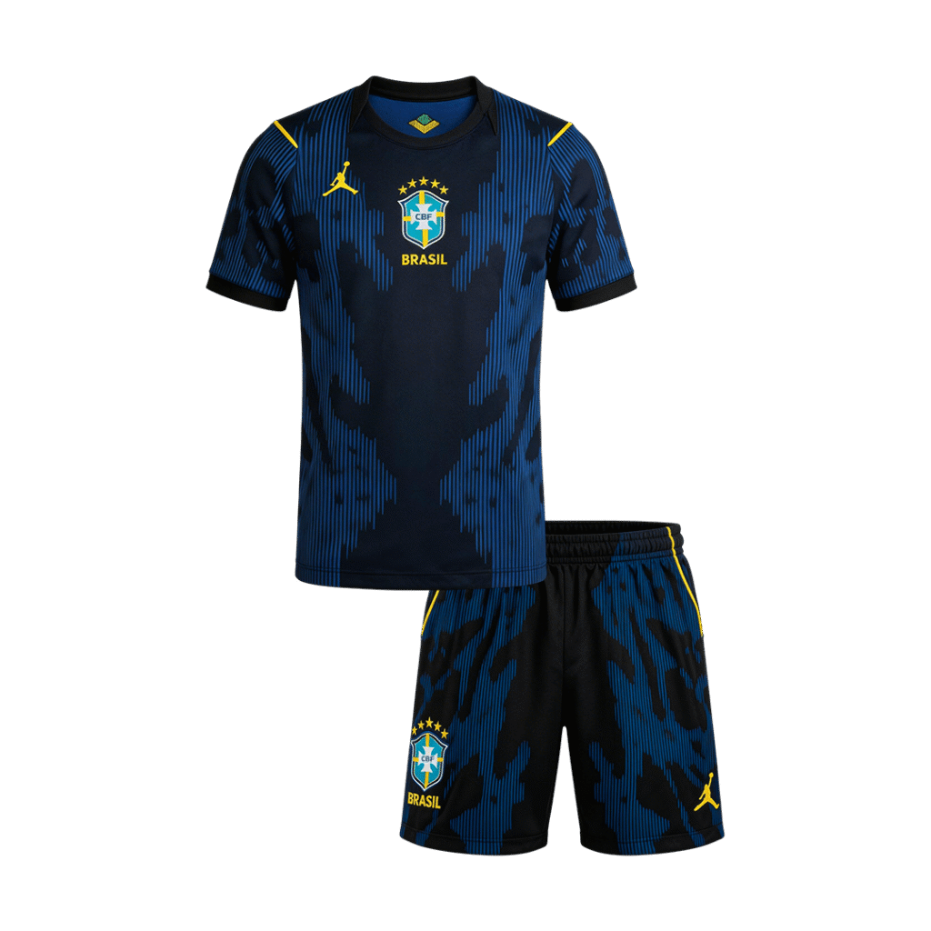 Brazil Away Kids Soccer Jerseys Kit World Cup 2026