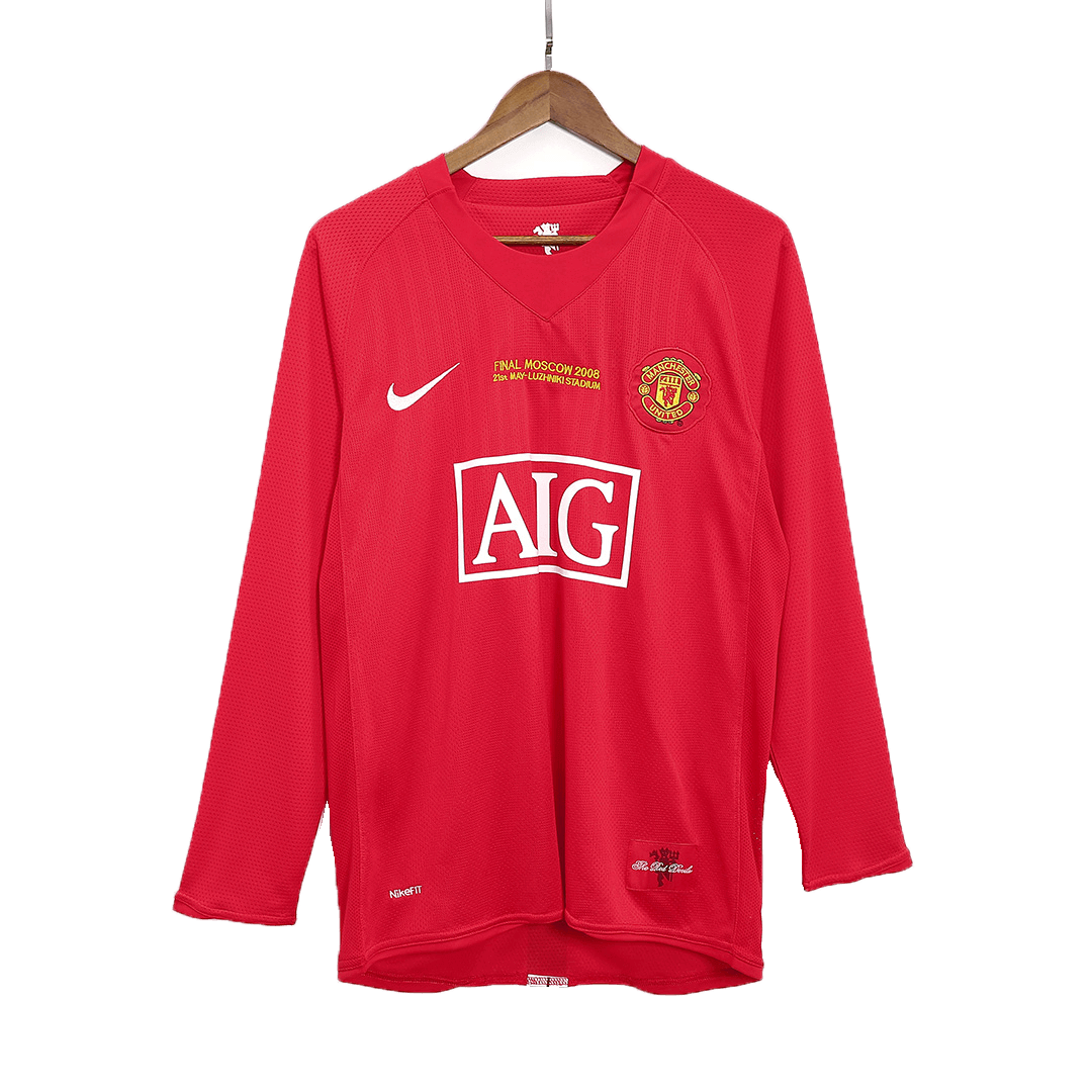 RONALDO #7 Manchester United Retro Jersey Home Soccer Shirt 2007/08 - UCL Final - Image 9