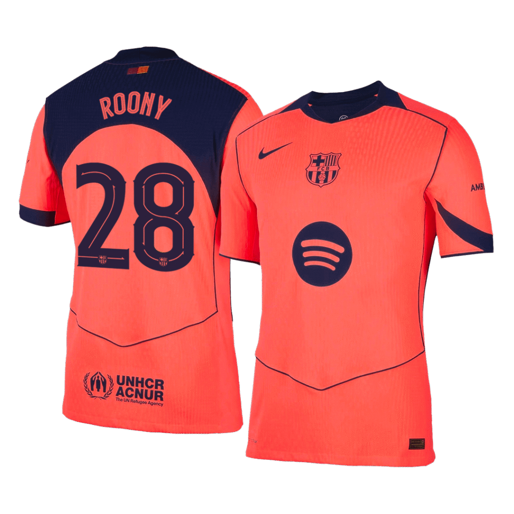 ROONY #28 Barcelona Third Away Player Version Jersey 2025/26