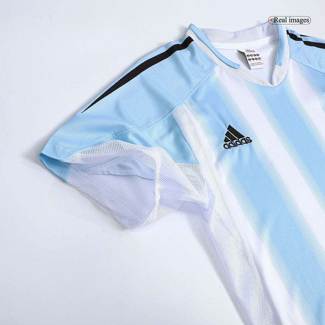 Retro 2004/05 Argentina Home Soccer Jersey - Image 7