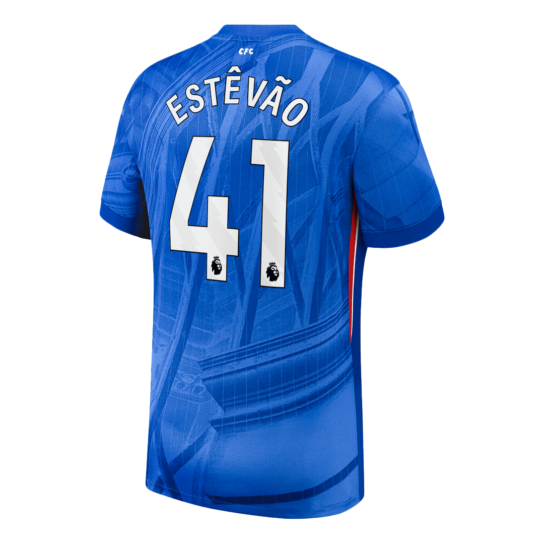 ESTÊVÃO #41 Chelsea Home Soccer Jersey 2025/26 - Image 9