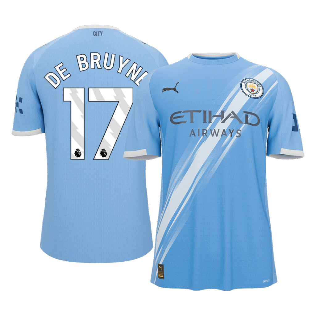 DE BRUYNE #17 Manchester City Home Soccer Jersey 2025/26