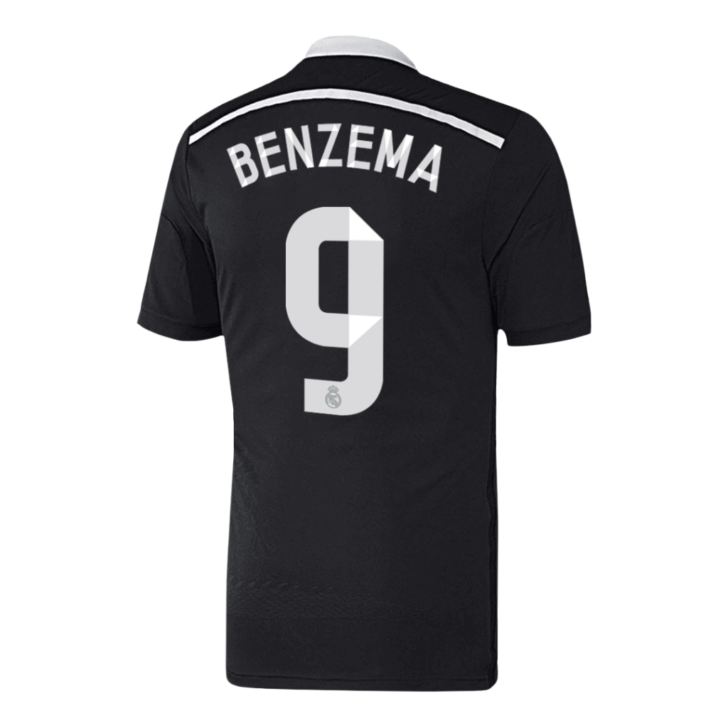 Retro Jersey BENZEMA #9 Real Madrid Retro Jersey Third Away Soccer Shirt 2014/15