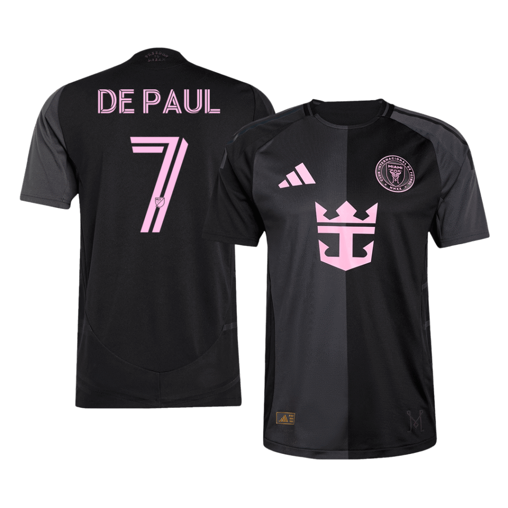 DE PAUL #7 Inter Miami CF Away Authentic Soccer Jersey 2025