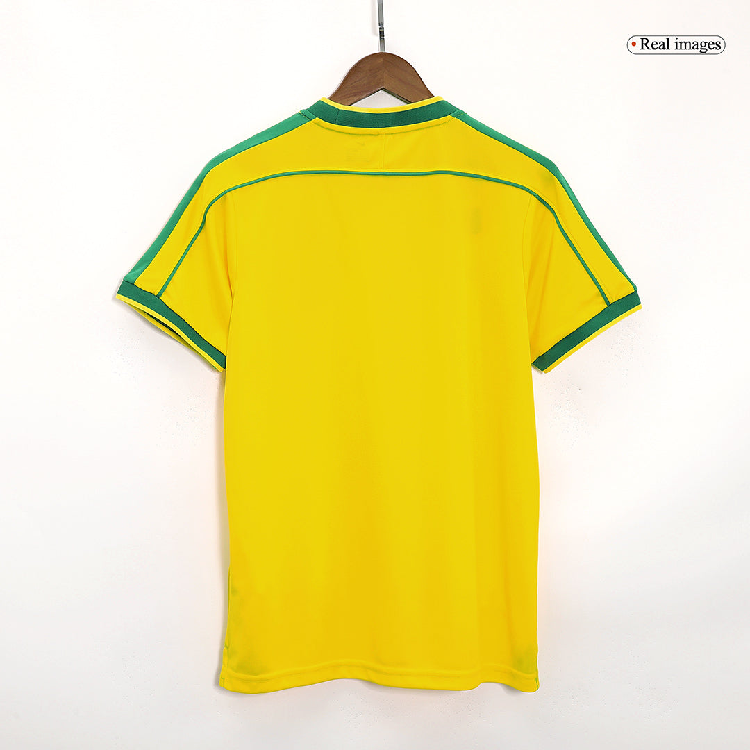 Retro 1998 Brazil Home Soccer Jersey - Image 8