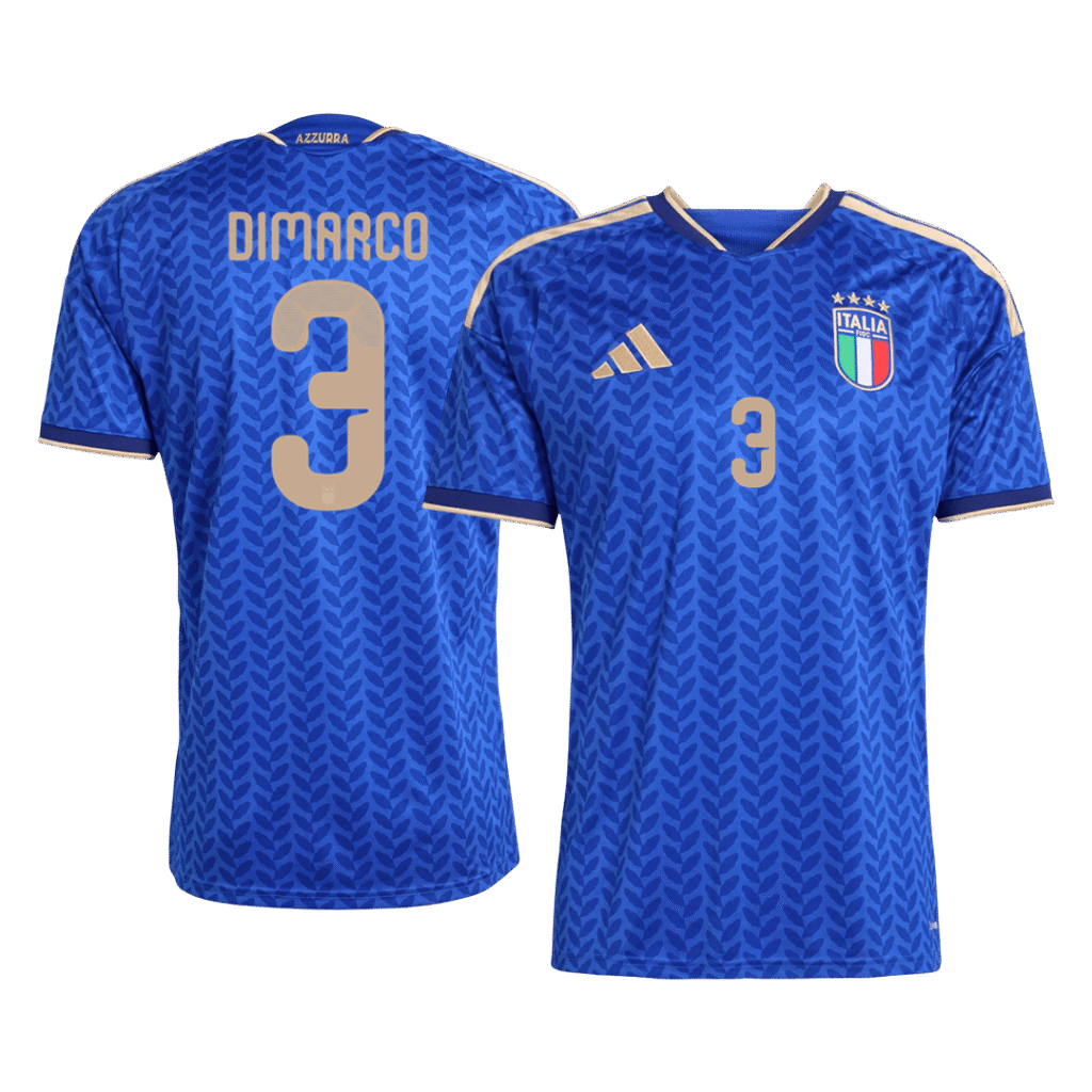 DIMARCO #3 Italy Home Soccer Jersey World Cup 2026