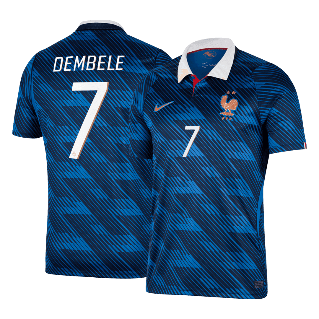 DEMBELE #7 France Home Soccer Jersey World Cup 2026