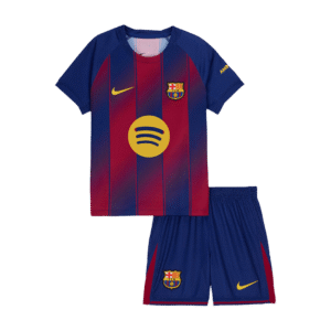 Barcelona Home Kids Soccer Jerseys Kit 2025/26