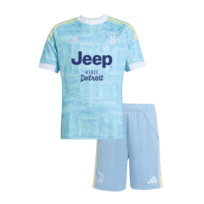 Juventus Away Kids Soccer Jerseys Kit 2025/26
