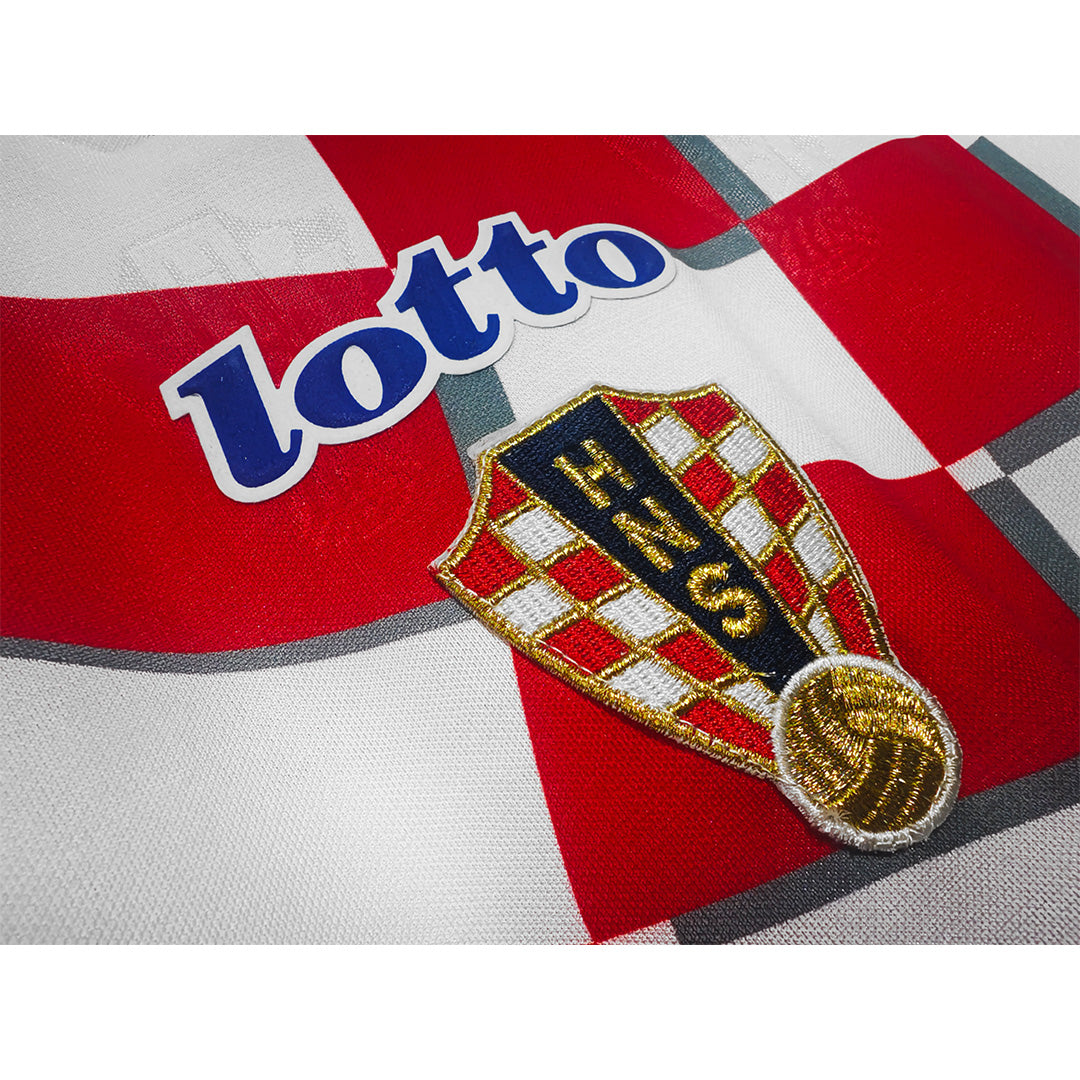 Retro Soccer Jersey Croatia Home World Cup 1998 - Image 2