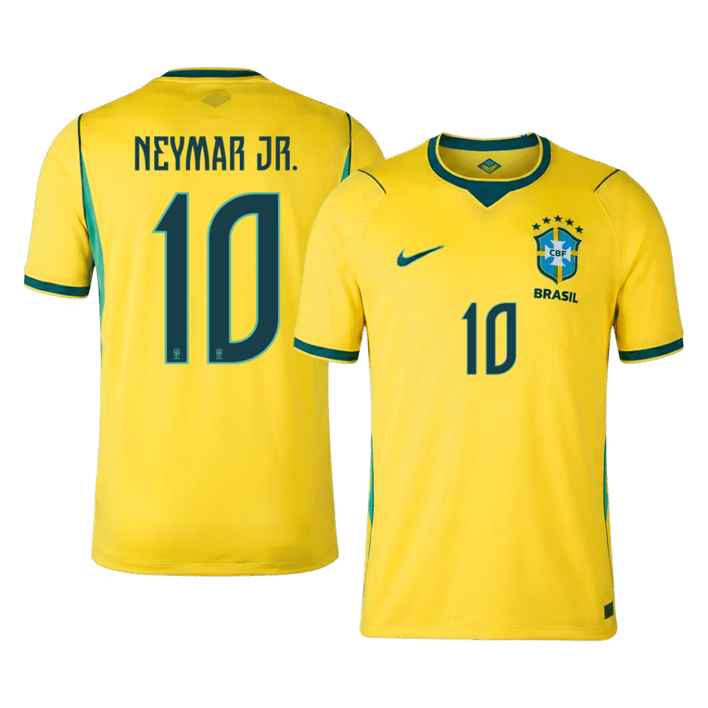 NEYMAR JR. #10 Brazil Home Soccer Jersey World Cup 2026