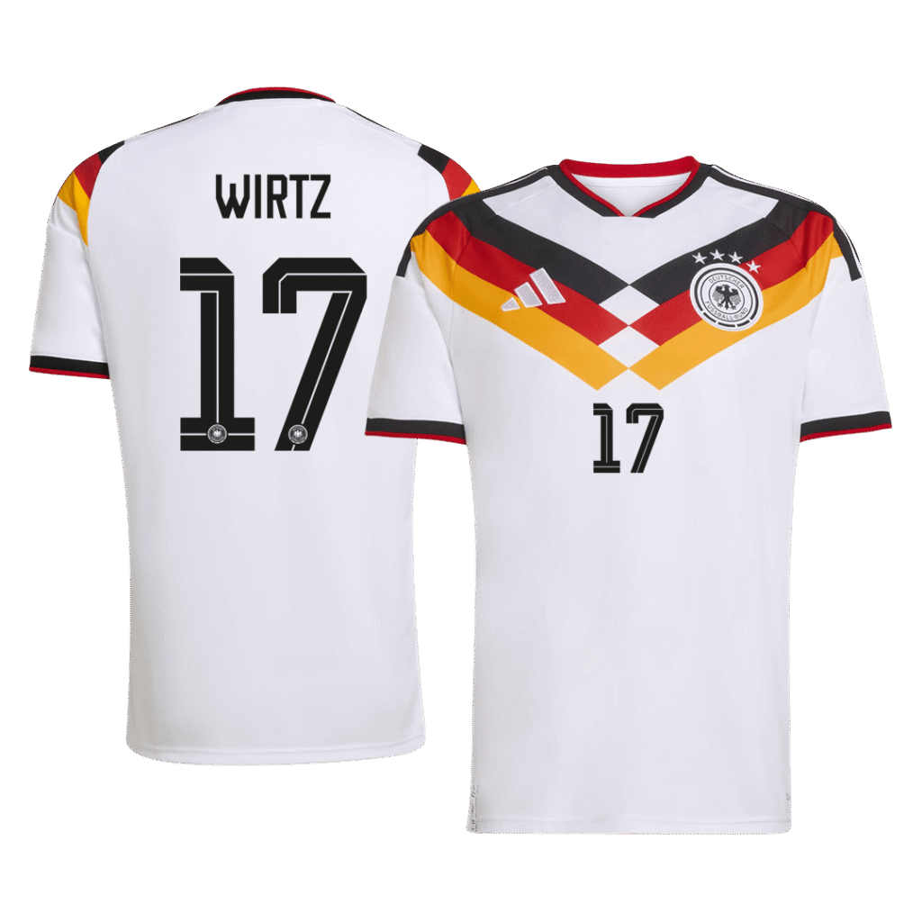 WIRTZ #17 Germany Home Soccer Jersey World Cup 2026