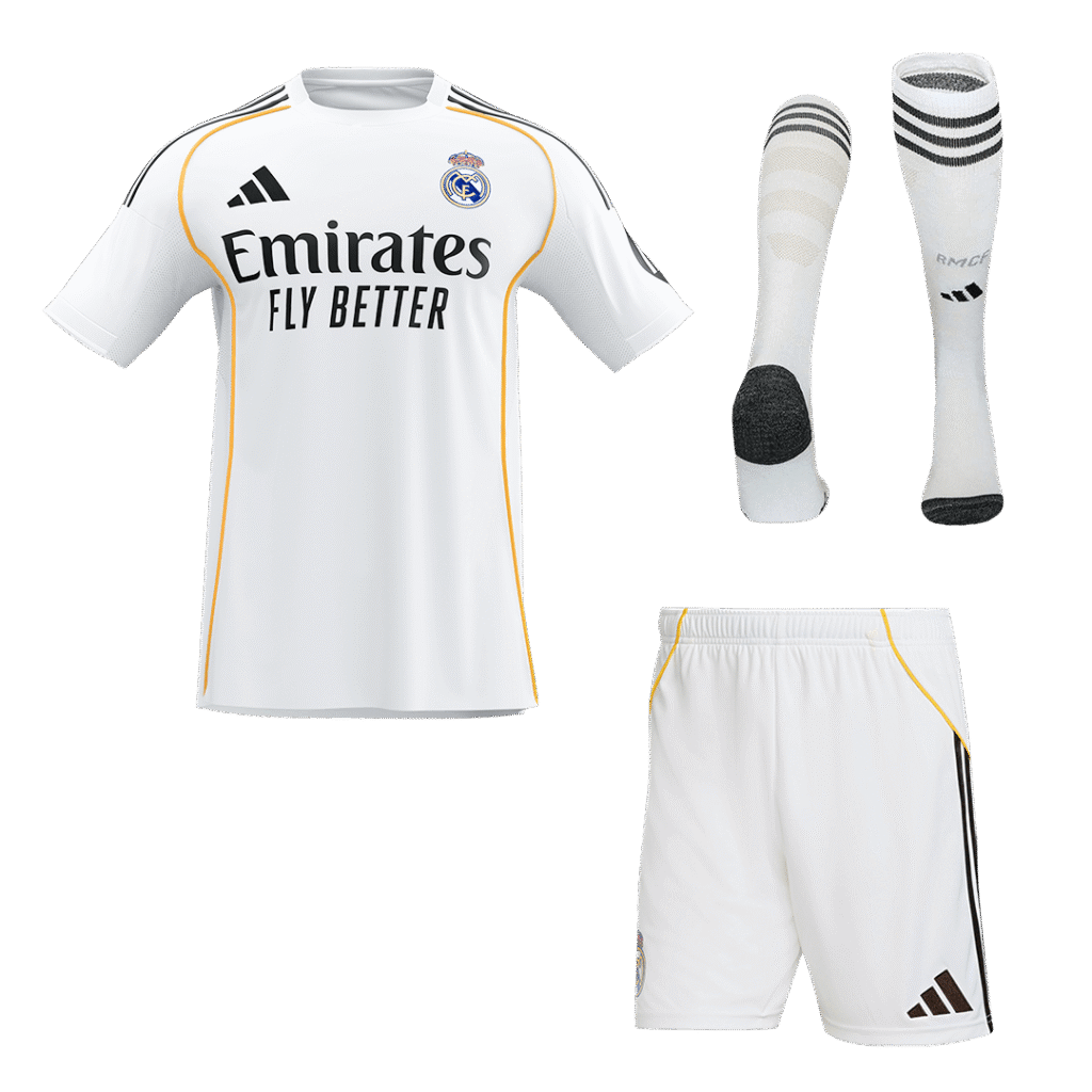 Real Madrid Home Jerseys Full Kit 2025/26