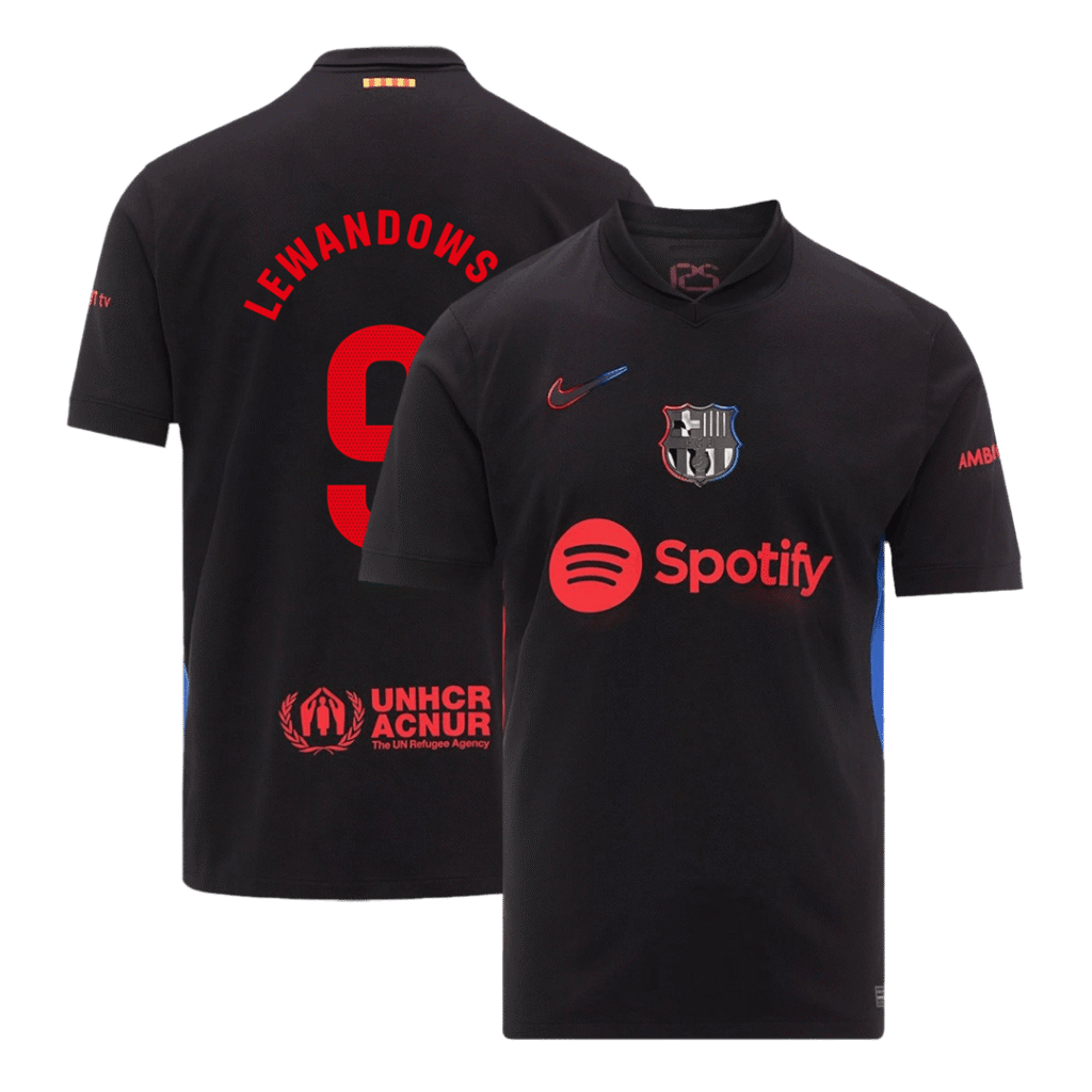 LEWANDOWSKI #9 Barcelona Away Soccer Jersey 2024/25