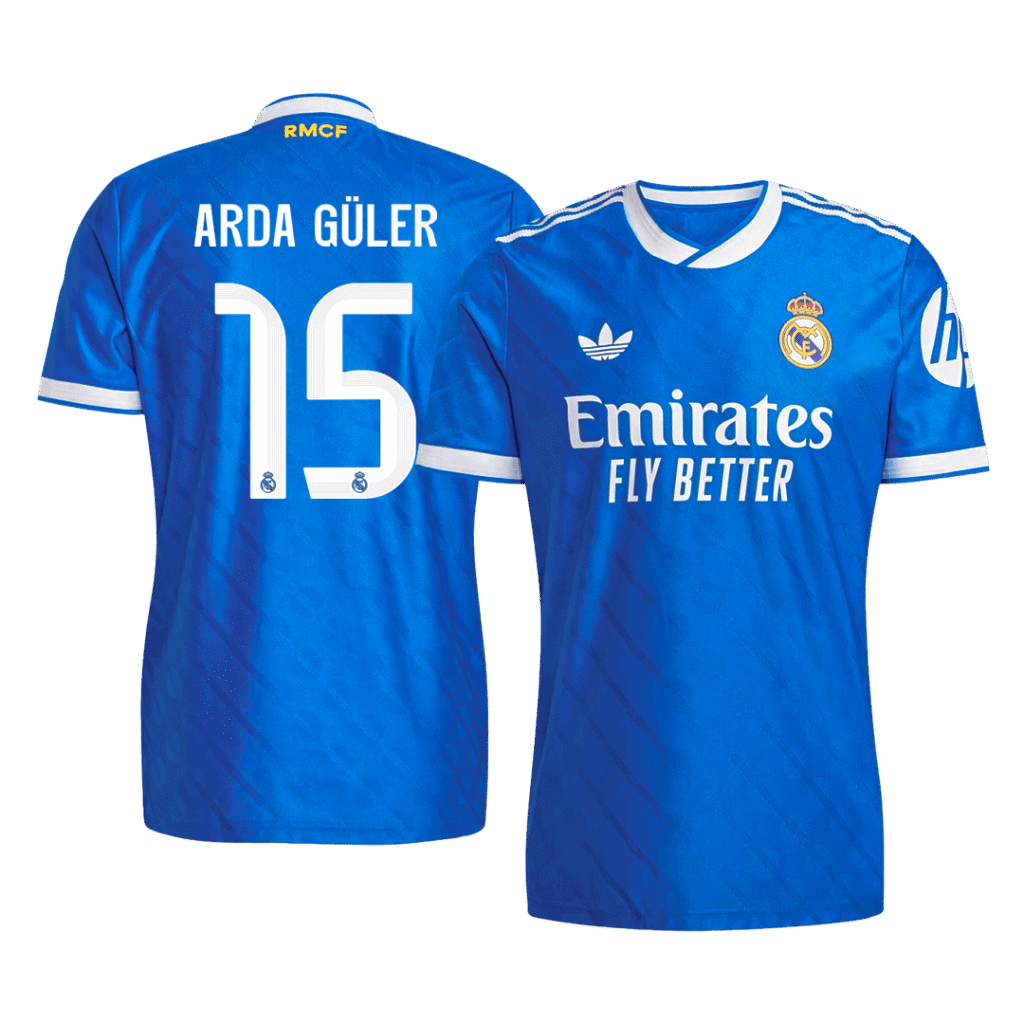 ARDA GÜLER #15 Real Madrid Third Away Player Version Jersey 2025/26