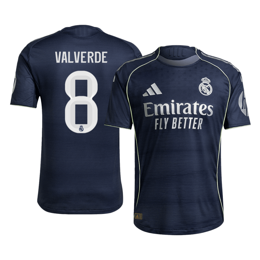 VALVERDE #8 Real Madrid Away Authentic Soccer Jersey 2025/26