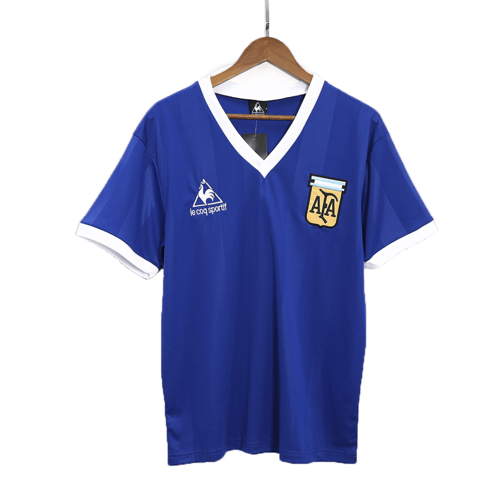 Retro 1986 Argentina Away Soccer Jersey
