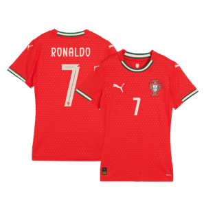 RONALDO #7 Women's Portugal Home Soccer Jersey 2025 Red