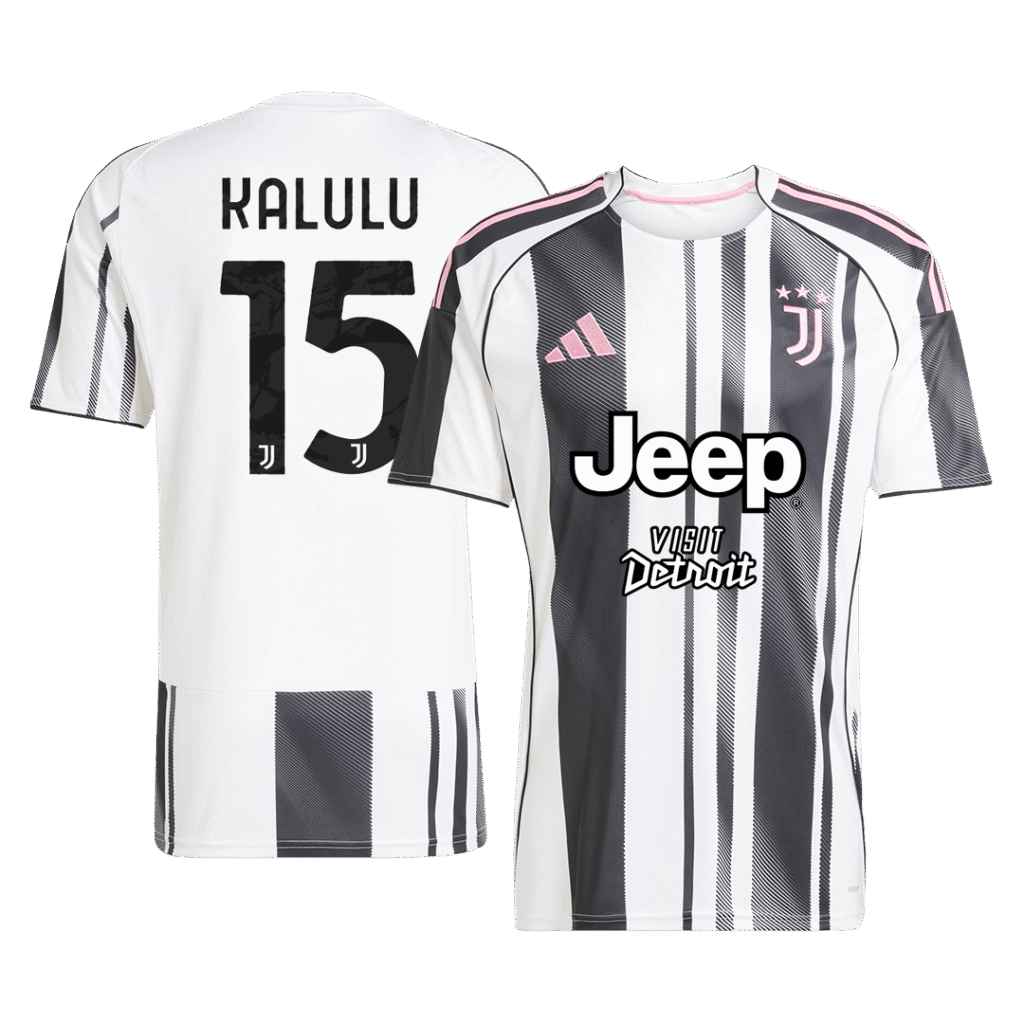 KALULU #15 Juventus Home Soccer Jersey 2025/26