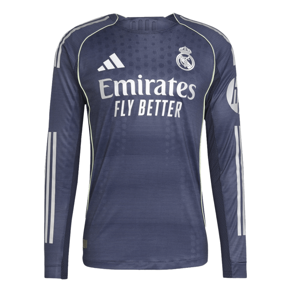 Real Madrid Away Long Sleeve Soccer Jersey 2025/26