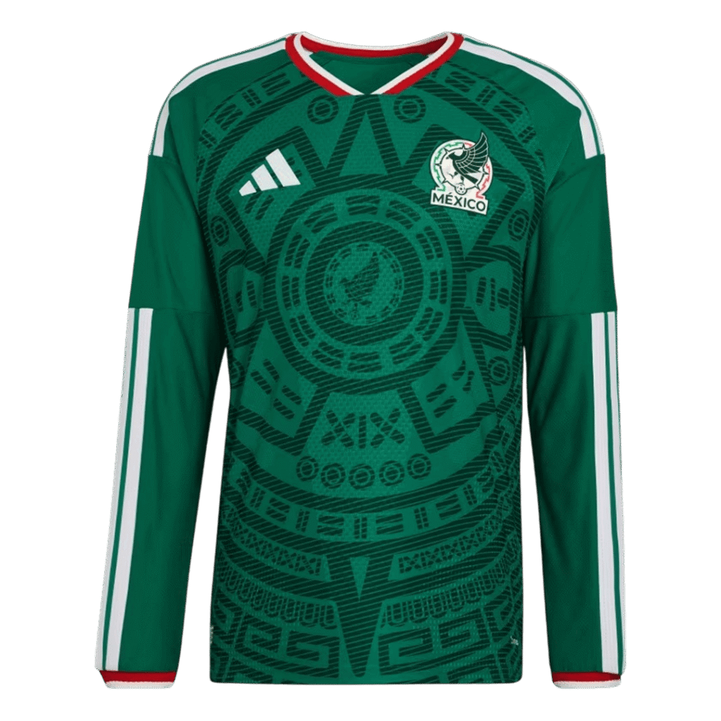 Mexico Home Long Sleeve Player Version Jersey World Cup 2026
