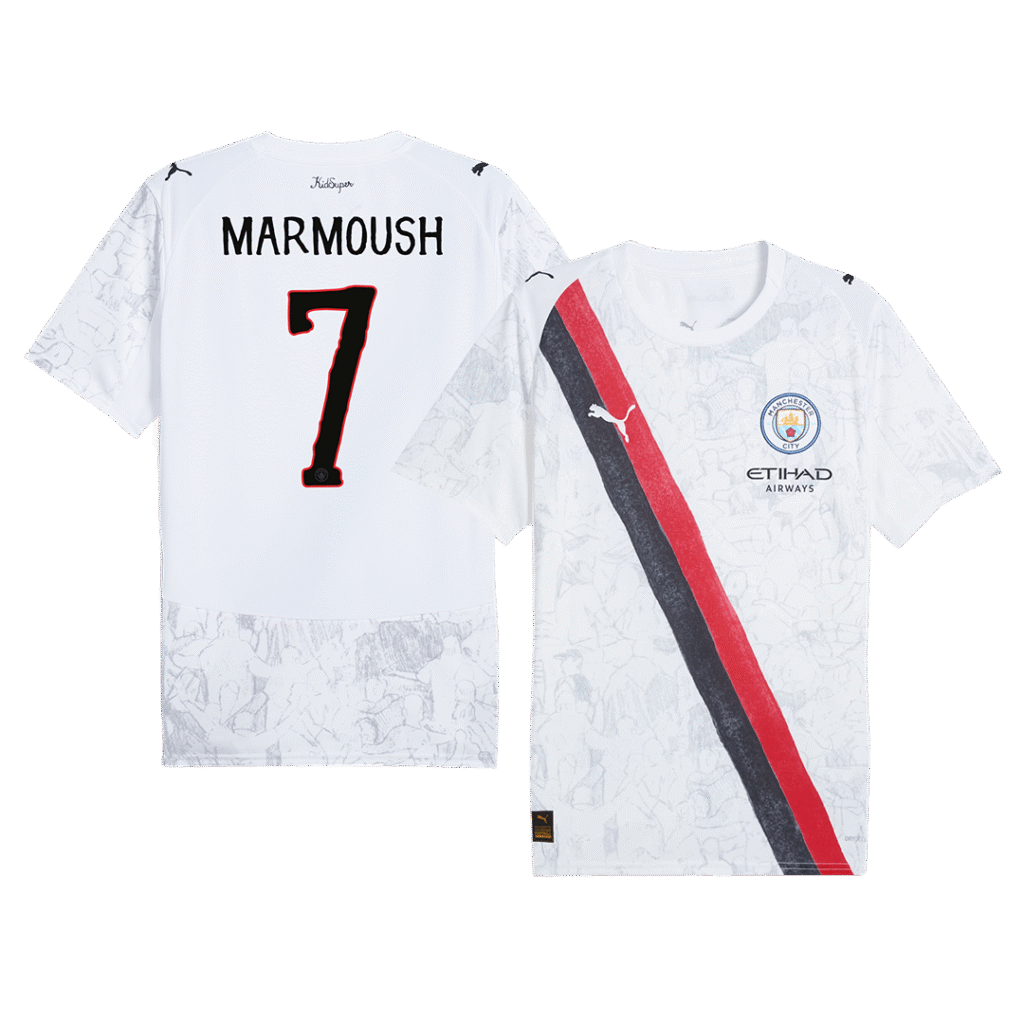 MARMOUSH #7 Manchester City KidSuper Soccer Jersey 2025/26 - Club World Cup