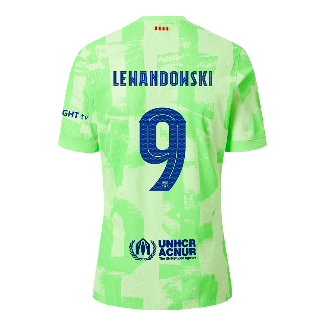 Authentic LEWANDOWSKI #9 Barcelona Third Away Soccer Jersey 2024/25 - UCL¡ꡧSpotify Logo Without Text¡ê? - Image 2