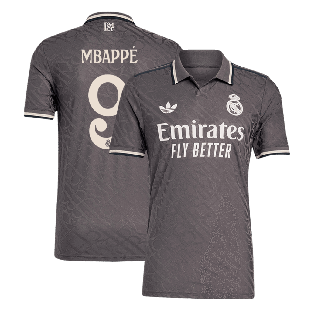Authentic MBAPPE #9 Soccer Jersey Real Madrid Third Away Shirt 2024/25