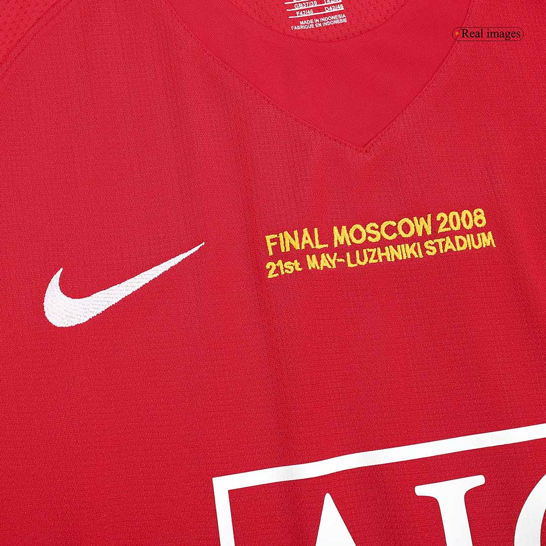 Retro Jersey ROONEY #10 Manchester United Retro Jersey Home Soccer Shirt 2007/08 - UCL Final - Image 8