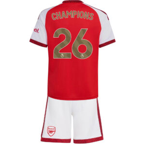 CHAMPIONS #26 Kids Arsenal Home Jersey Kit 2026/27