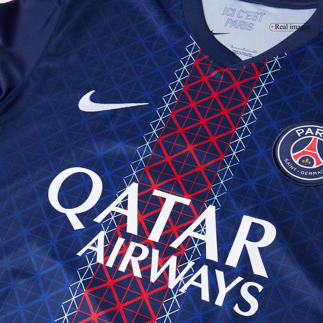 KVARATSKHELIA #7 PSG Home Soccer Jersey 2025/26 - Image 4