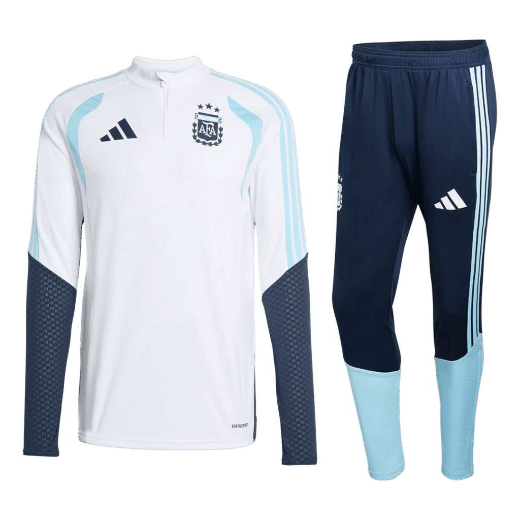 Argentina Zipper Sweatshirt Kit(Top+Pants) 2026 White
