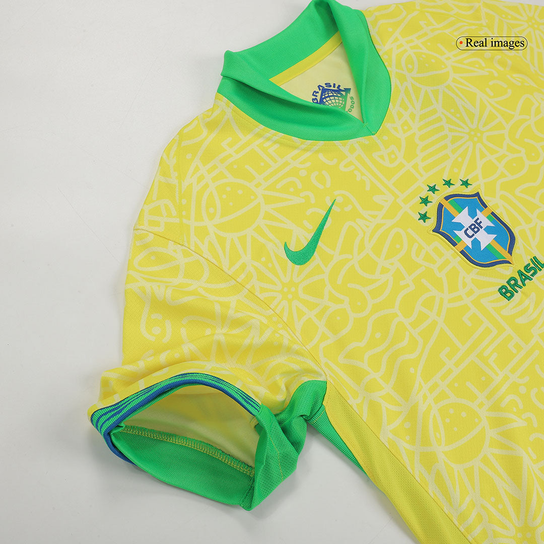 VINI JR. #7 Brazil Home Soccer Jersey Copa America 2024 - Image 4