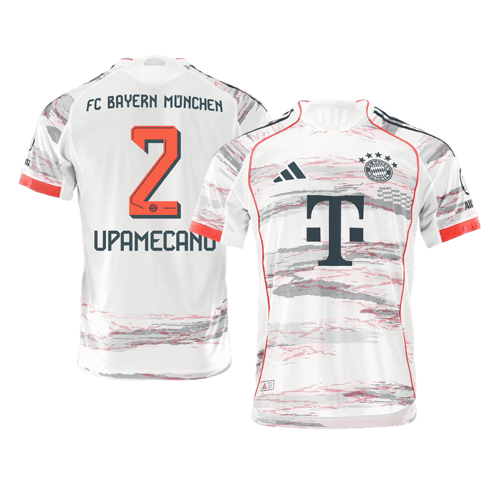 UPAMECANO #2 Bayern Munich Away Authentic Soccer Jersey 2025/26