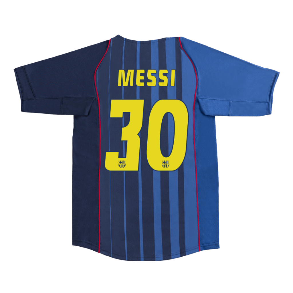 MESSI #30 Barcelona Retro Jersey Away Soccer Shirt 2004/05