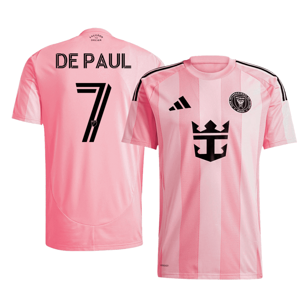 DE PAUL #7 Inter Miami CF Home Soccer Jersey 2025