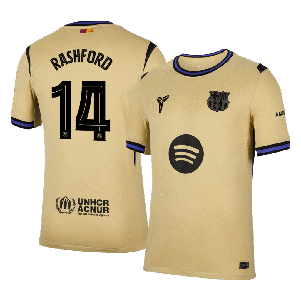 RASHFORD #14 Barcelona Away Soccer Jersey 2025/26 -UCL