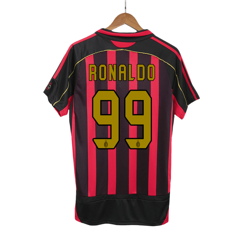 RONALDO #99 AC Milan Home Retro Soccer Jersey 2006/07