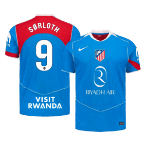 SØRLOTH #9 Atletico Madrid Third Away Player Version Jersey 2025/26