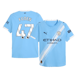 FODEN #47 Authentic Manchester City Home Soccer Jersey 2025/26 Blue