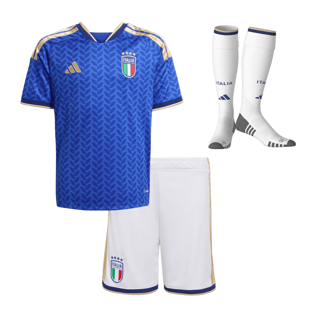 Italy Home World Cup Kids Soccer Jerseys Full Kit 2025/26