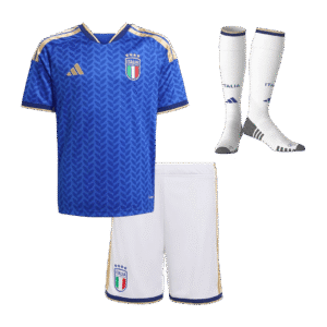 Italy Home World Cup Kids Soccer Jerseys Full Kit 2025/26