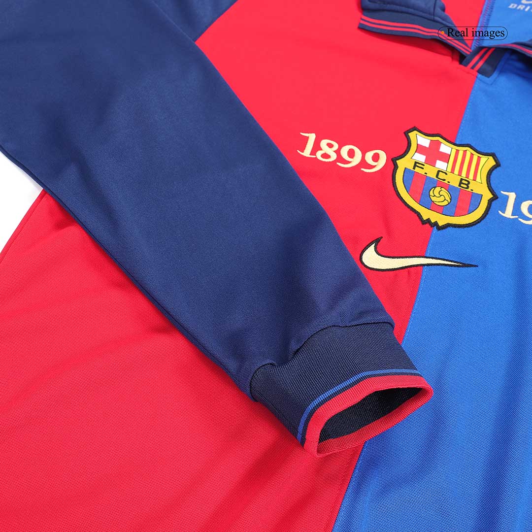 Retro Soccer Jersey Barcelona Home Long Sleeve 1999/00 - Image 2