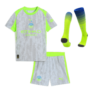 Manchester City Third Away Kids Soccer Jerseys Full Kit 2025/26